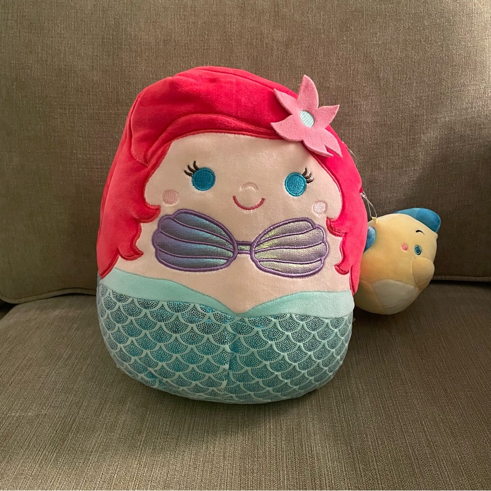 Squishmallows Disney’s-Ariel & Flounder (Little Mermaid)